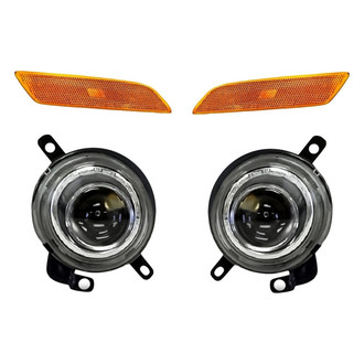 Replacement BNDL-283123 - 4-Piece Kit (Driver and Passenger Side Fog Lights, Driver and Passenger Side Marker Lights) (Standard Line)