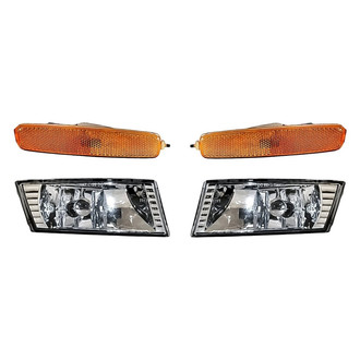 Replacement - 4-Piece Kit (Driver and Passenger Side Fog Lights, Driver and Passenger Side Marker Lights) (Standard Line)