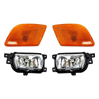 Replacement - 4-Piece Kit (Driver and Passenger Side Fog Lights, Driver and Passenger Side Marker Lights) (Standard Line)