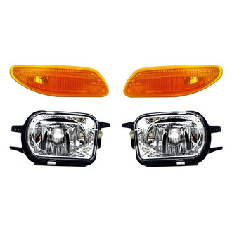 Replacement - 4-Piece Kit (Driver and Passenger Side Fog Lights, Driver and Passenger Side Marker Lights) (Standard Line)