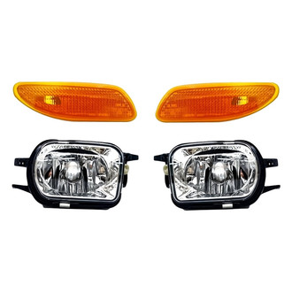 Replacement - 4-Piece Kit (Driver and Passenger Side Fog Lights, Driver and Passenger Side Marker Lights) (Standard Line)