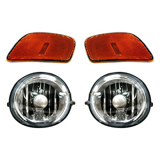 Replacement - 4-Piece Kit (Driver and Passenger Side Fog Lights, Driver and Passenger Side Marker Lights) (Standard Line)