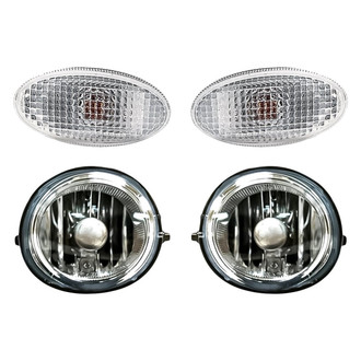 Replacement BNDL-283150 - 4-Piece Kit (Driver and Passenger Side Fog Lights, Driver and Passenger Side Marker Lights) (Standard Line)