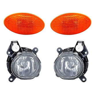 Replacement - 4-Piece Kit (Driver and Passenger Side Fog Lights, Driver and Passenger Side Marker Lights) (Standard Line)