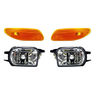 Replacement - 4-Piece Kit (Driver and Passenger Side Fog Lights, Driver and Passenger Side Marker Lights) (Standard Line)