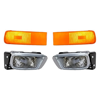 Replacement - 4-Piece Kit (Driver and Passenger Side Fog Lights, Driver and Passenger Side Outer Turn Signal/Parking Lights) (Standard Line)