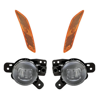 Replacement - 4-Piece Kit (Driver and Passenger Side Fog Lights, Driver and Passenger Side Marker Lights) (Standard Line)