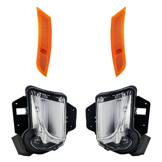 Replacement - 4-Piece Kit (Driver and Passenger Side Daytime Running Lights, Driver and Passenger Side Marker Lights) (Standard Line)