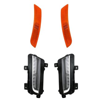 Replacement - 4-Piece Kit (Driver and Passenger Side Daytime Running Lights, Driver and Passenger Side Marker Lights) (Standard Line)