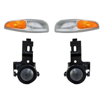 Replacement - 4-Piece Kit (Driver and Passenger Side Fog Lights, Driver and Passenger Side Turn Signal/Parking Lights) (Standard Line)
