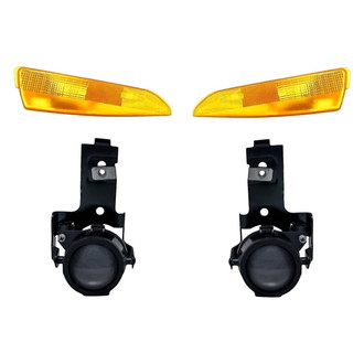 Replacement - 4-Piece Kit (Driver and Passenger Side Fog Lights, Driver and Passenger Side Turn Signal/Parking Lights) (Standard Line)