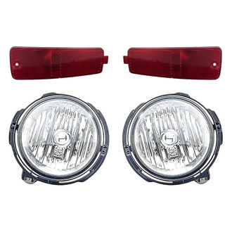 Replacement - 4-Piece Kit (Driver and Passenger Side Fog Lights, Driver and Passenger Side Rear Marker Lights) (Standard Line)