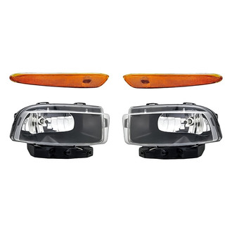 Replacement - 4-Piece Kit (Driver and Passenger Side Fog Lights, Driver and Passenger Side Marker Lights) (Standard Line)