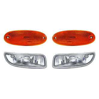 Replacement - 4-Piece Kit (Driver and Passenger Side Fog Lights, Driver and Passenger Side Marker Lights) (Standard Line)