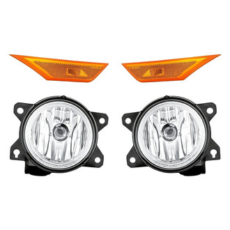 Replacement - 4-Piece Kit (Driver and Passenger Side Fog Lights, Driver and Passenger Side Marker Lights) (Standard Line)
