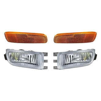 Replacement - 4-Piece Kit (Driver and Passenger Side Fog Lights, Driver and Passenger Side Marker Lights)