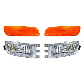 Replacement - 4-Piece Kit (Driver and Passenger Side Fog Lights, Driver and Passenger Side Marker Lens and Housings) (Standard Line)