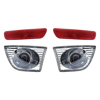 Replacement BNDL-283252 - 4-Piece Kit (Driver and Passenger Side Fog Lights Lens and Housing, Driver and Passenger Side Rear Marker Lights) (Standard Line)