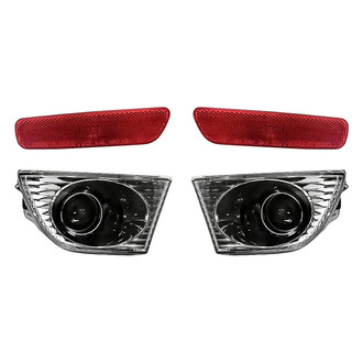 Replacement - 4-Piece Kit (Driver and Passenger Side Fog Lights Lens and Housing, Driver and Passenger Side Rear Marker Lights) (Standard Line)