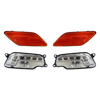 Replacement - 4-Piece Kit (Driver and Passenger Side Daytime Running Lights, Driver and Passenger Side Marker Lights)