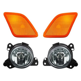 Replacement - 4-Piece Kit (Driver and Passenger Side Fog Lights, Driver and Passenger Side Marker Lights Lens) (Standard Line)