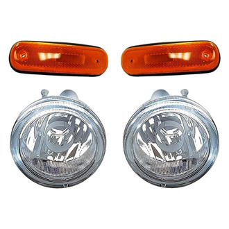 Replacement - 4-Piece Kit (Driver and Passenger Side Fog Lights, Driver and Passenger Side Marker Lights) (Standard Line)