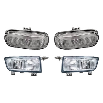 Replacement - 4-Piece Kit (Driver and Passenger Side Fog Lights, Driver and Passenger Side Marker Lights)