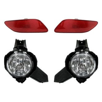Replacement - 4-Piece Kit (Driver and Passenger Side Fog Lights, Driver and Passenger Side Rear Marker Lights) (Standard Line)