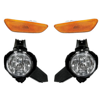 Replacement - 4-Piece Kit (Driver and Passenger Side Fog Lights, Driver and Passenger Side Marker Lights) (Standard Line)