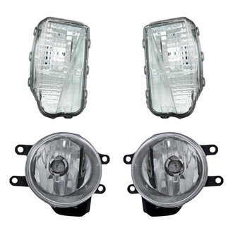 Replacement - 4-Piece Kit (Driver and Passenger Side Fog Lights, Driver and Passenger Side Turn Signal/Parking Lights) (Standard Line)