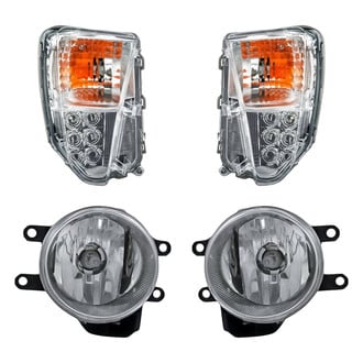Replacement - 4-Piece Kit (Driver and Passenger Side Fog Lights, Driver and Passenger Side Turn Signal/Parking Lights) (Standard Line)