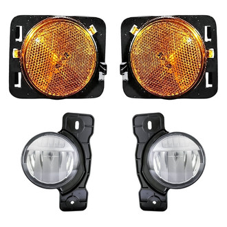 Replacement - 4-Piece Kit (Driver and Passenger Side Fog Lights, Driver and Passenger Side Marker Lights)