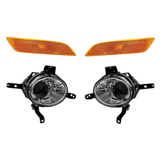 Replacement - 4-Piece Kit (Driver and Passenger Side Fog Lights, Driver and Passenger Side Marker Lights) (Standard Line)