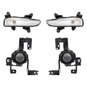 Replacement - 4-Piece Kit (Driver and Passenger Side Fog Lights, Driver and Passenger Side Turn Signal Lights) (Standard Line)