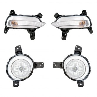 Replacement - 4-Piece Kit (Driver and Passenger Side Daytime Running Lights, Driver and Passenger Side Turn Signal/Parking Lights) (Standard Line)