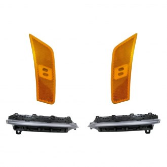 Replacement - 4-Piece Kit (Driver and Passenger Side Daytime Running Lights, Driver and Passenger Side Marker Lights) (Standard Line)