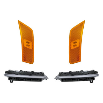 Replacement - 4-Piece Kit (Driver and Passenger Side Daytime Running Lights, Driver and Passenger Side Marker Lights) (Standard Line)