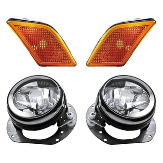 Replacement - 4-Piece Kit (Driver and Passenger Side Fog Lights, Driver and Passenger Side Marker Lights) (Standard Line)