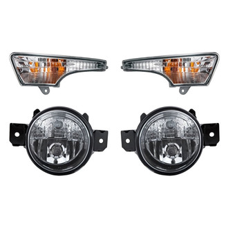 Replacement - 4-Piece Kit (Driver and Passenger Side Fog Lights, Driver and Passenger Side Turn Signal/Parking Lights) (Standard Line)