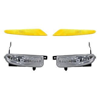 Replacement - 4-Piece Kit (Driver and Passenger Side Fog Lights Lens and Housing, Driver and Passenger Side Marker Lights) (Standard Line)
