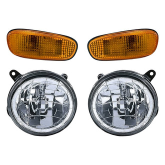 Replacement - 4-Piece Kit (Driver and Passenger Side Fog Lights, Driver and Passenger Side Marker Lights) (Standard Line)