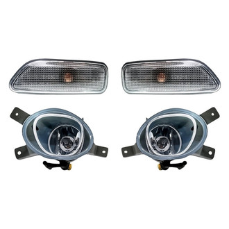 Replacement - 4-Piece Kit (Driver and Passenger Side Fog Lights, Driver and Passenger Side Marker Lights) (Standard Line)