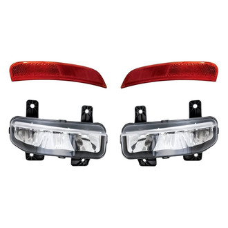 Replacement - 4-Piece Kit (Driver and Passenger Side Fog Lights, Driver and Passenger Side Marker Lights)