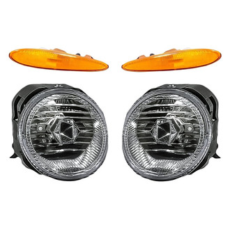 Replacement - 4-Piece Kit (Driver and Passenger Side Fog Lights, Driver and Passenger Side Marker Lights) (Standard Line)