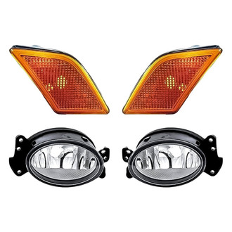 Replacement - 4-Piece Kit (Driver and Passenger Side Fog Lights, Driver and Passenger Side Marker Lights) (Standard Line)