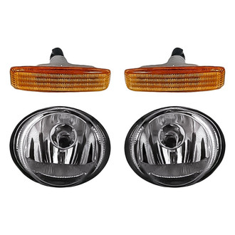 Replacement - 4-Piece Kit (Driver and Passenger Side Fog Lights, Driver and Passenger Side Marker Lights) (Standard Line)