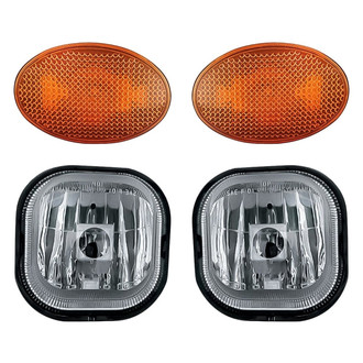 Replacement - 4-Piece Kit (Driver and Passenger Side Fog Lights, Driver and Passenger Side Marker Lights) (Standard Line)