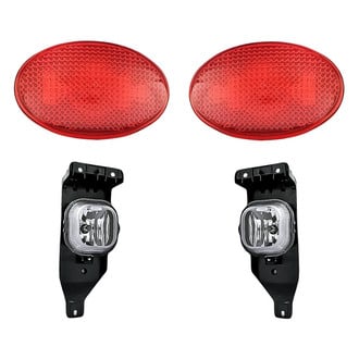 Replacement - 4-Piece Kit (Driver and Passenger Side Fog Lights, Driver and Passenger Side Rear Marker Lights) (Standard Line)