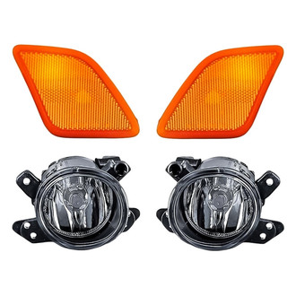 Replacement - 4-Piece Kit (Driver and Passenger Side Fog Lights, Driver and Passenger Side Marker Lights Lens) (Standard Line)