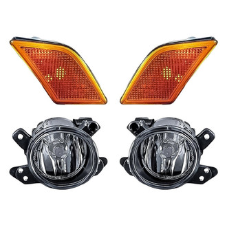 Replacement - 4-Piece Kit (Driver and Passenger Side Fog Lights, Driver and Passenger Side Marker Lights) (Standard Line)
